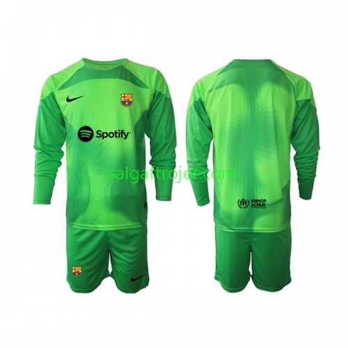 FC Barcelona Fodboldtrøjer Målmand Børn Hjemmebanesæt 2022/23 Langærmet FC Barcelona Fodboldtrøjer Målmand Børn Hjemmebanesæt 2022/23 Langærmet